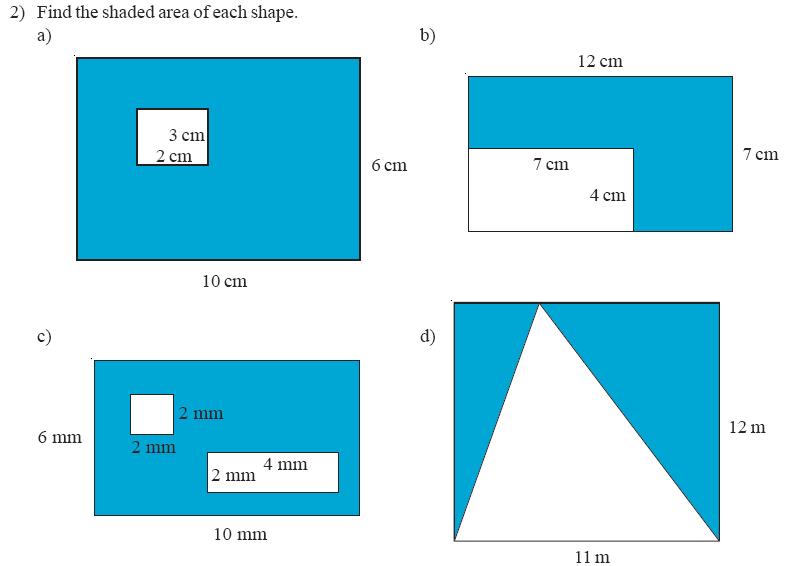 Compound area + perimeter (mathswatch clip 73) Homework