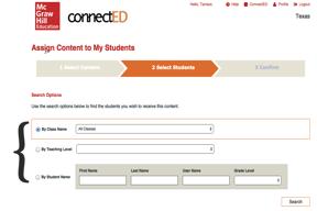 ASSIGN CONTENT as a TEACHER Students MUST have come through the single sign on/blue login page to