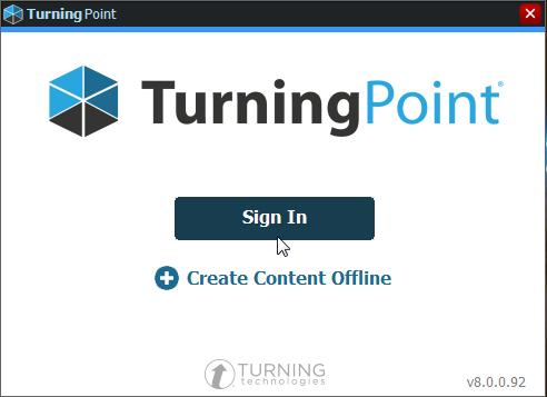 To use TurningPoint within your presentation you must complete the following steps Before the session: 1. Download the latest version of the software from the Software Center. 2.
