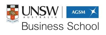 AGSM@UNSW Business School Master of