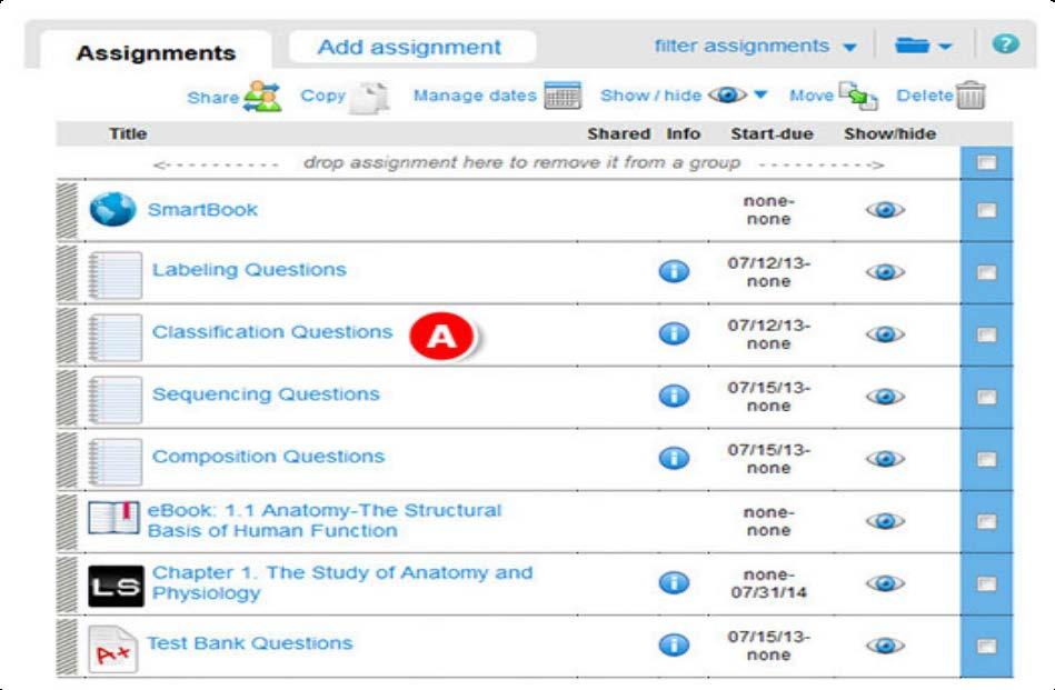 Select add under the extensions column for each assignment you want to edit and fill in the appropriate