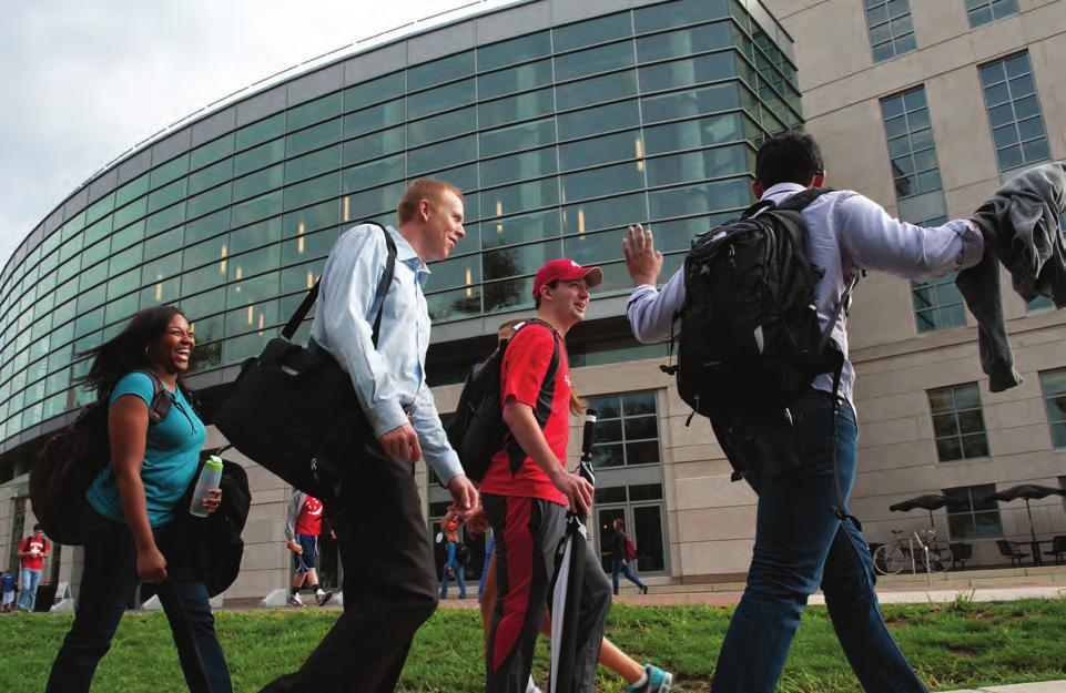 groups in their halls Are better connected to campus resources at Ohio State The Learning Community program places business students on the fast track.