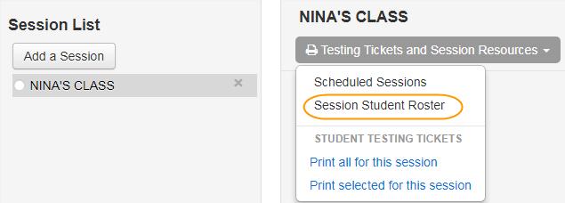 2. Add the test session to the Session List. 3.