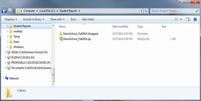 Viewing Reports & Files You can unzip the file after you have downloaded