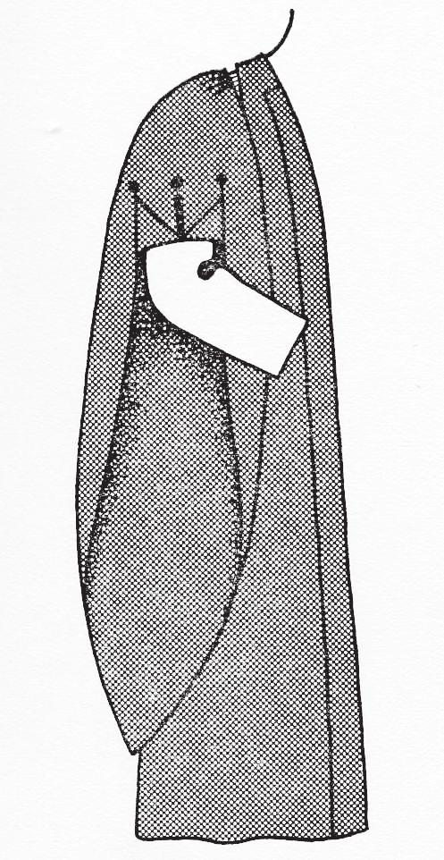The second issue was the hoods for Bachelors and Masters of Music. In 1895 they were described as black silk with binding or lining in pearl silk, made up of three hues.