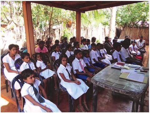 Child sponsorships (Rs 2000 per month) were provided to 25 children in the Jaffna Area who lost their parents or