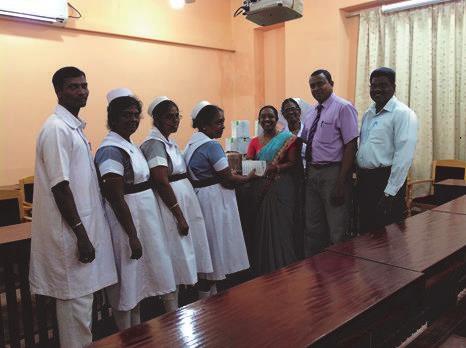 These lenses were handover to the teaching hospital at Jaffna.