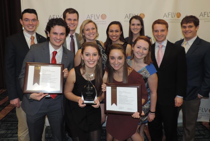 Association of Fraternal Leadership and Values 2016 Award Winners The Valparaiso University Panhellenic and Interfraternity Councils