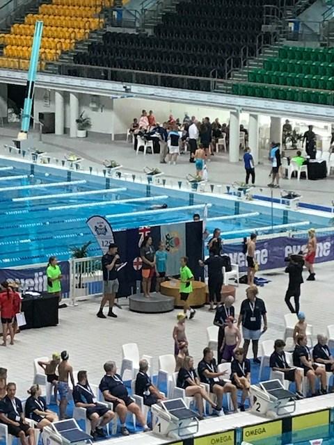 82 sec, 2nd place 50m Freestyle with a pb time of 28.99 sec and 3rd place 50m breaststroke pb time of 37.73 sec. Aspen also swam in the Polding relay team winning a bronze medal.