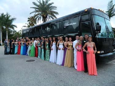 SENIOR PROM Prom Buses Leave and return from Longwood Community Center in Olney Departure Time:
