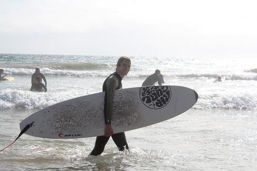 having surf