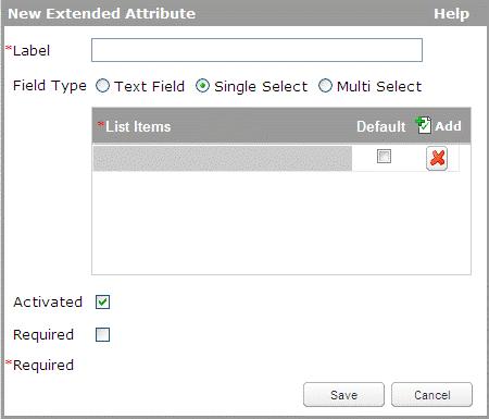 If the attributes are activated, then those attributes can be viewed/used in New/Edit/Copy Course/Session window. You can Activate or Deactivate an Extended Attribute.