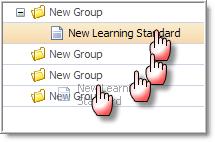 Moving Groups and Standards Learning standards can be moved and copied within the same course or to another course.