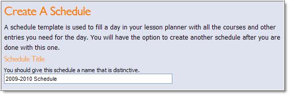 Is it important that your lesson planner reflect each type of day that you may have?