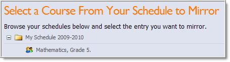 Select an entry to edit the name, change the order, or remove it from the schedule.