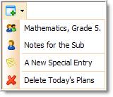 Entering Lesson Plans Click on an entry in the lesson plan area to make it active. Then simply type in the white space.