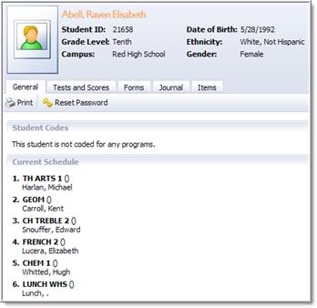**If a campus is selected, you can search on a course or teacher name.