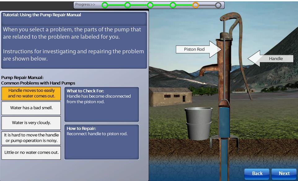 After you have repaired the pump, click Test Pump to make sure it is working. Figure 12.