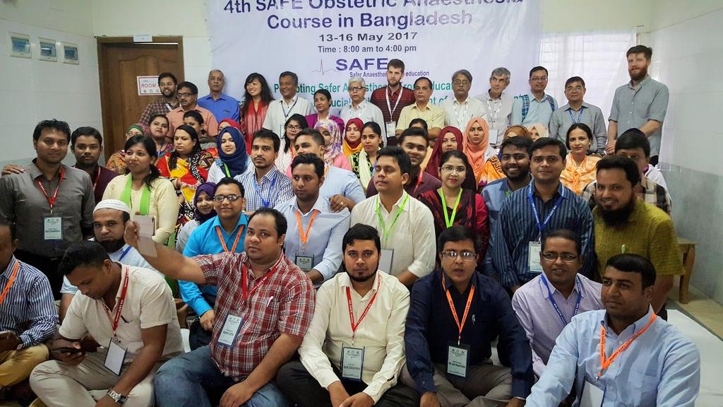 Acknowledgements We are deeply grateful to the Bangladesh Society of Anaesthesiologists who offered a dynamic teaching Faculty and our wonderful hosts, the Sylhet MAG Osmani medical College.