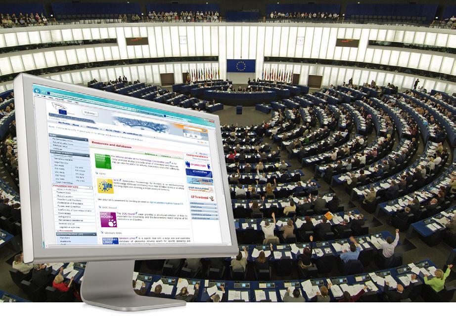 14 Terminology Coordination at the European Parliament Institutional cooperation Cooperation within the Parliament Since terminology work within the EP heavily relies on the contribution of the