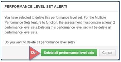 template. a. Click on Add Performance Level for each new performance level you wish to include. Beginning with the lowest level, enter the level number, description, and color code.