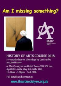 The History of Arts course ' Am I missing something? ' has unfortunately been cancelled due to insufficient numbers to make it viable. If you have already paid, a refund will be provided.