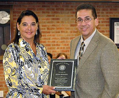 Employees recognized During the Sept. 21 Board meeting, a number of Aldine ISD employees were recognized for the contributions they make to the district on a daily basis.