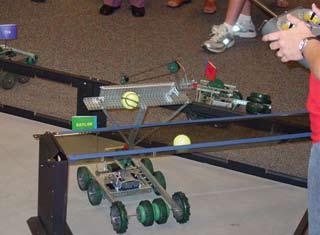 Each team had a designated amount of time of 2 minutes to move their radio-controlled VEX
