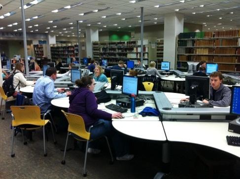 Spaces needed to support campus library materials and collections are not as pressing as in the past, due to the increased use of technology in higher education.