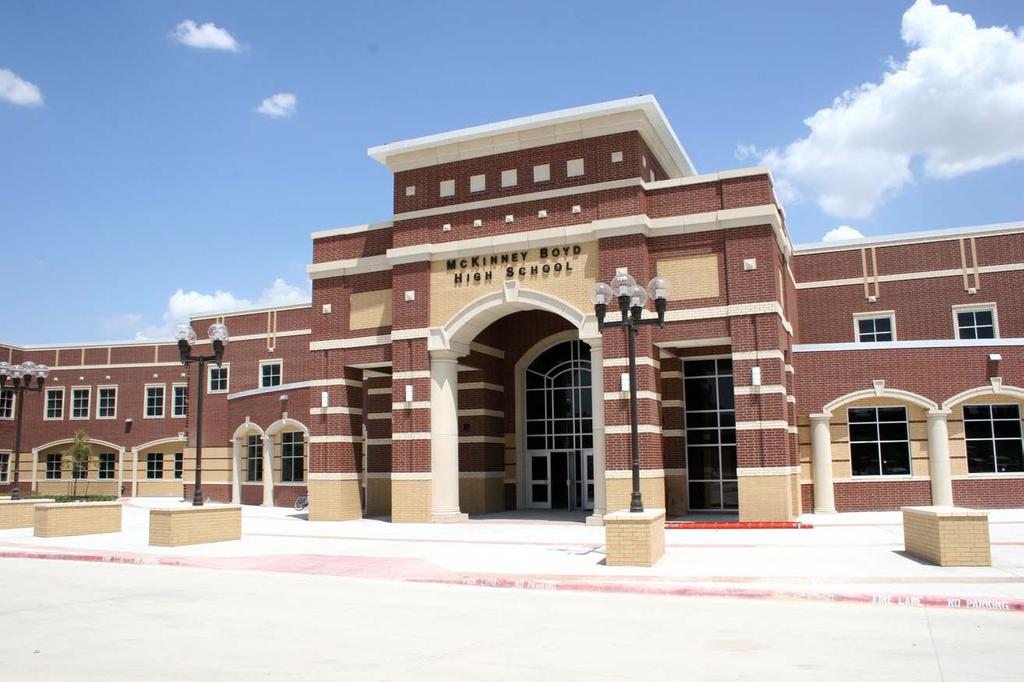 Additions & Renovations McKinney Boyd High School MBHS will receive additions to its band hall and fine arts areas.