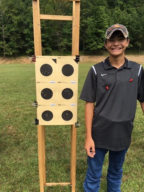 The youth used 22 long rifles for shooting a distance of 50 yards.