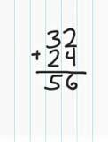 NYS COMMON CORE MATHEMATICS CURRICULUM Lesson 8 2 4 MP.6 Problem 1: 32 + 24 T: (Write 32 + 24 vertically. Draw a long vertical line, which serves as the place value chart, next to the vertical form.