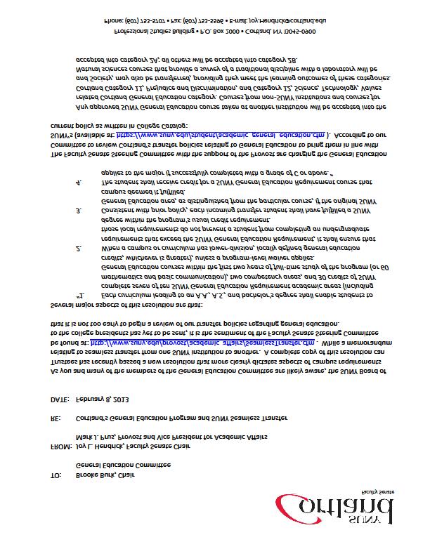 Relevant document most of which were shared with the campus through emails or