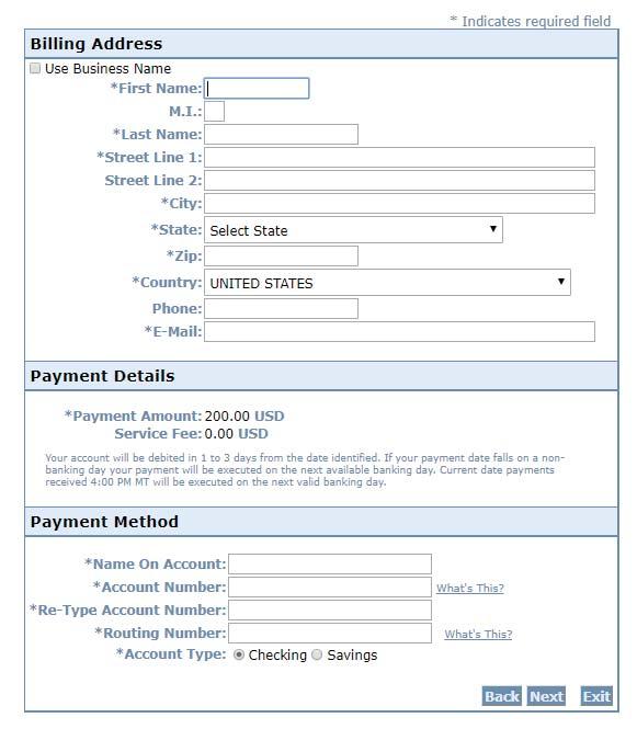 10) If payment was accepted, students receive the following confirmation screen.