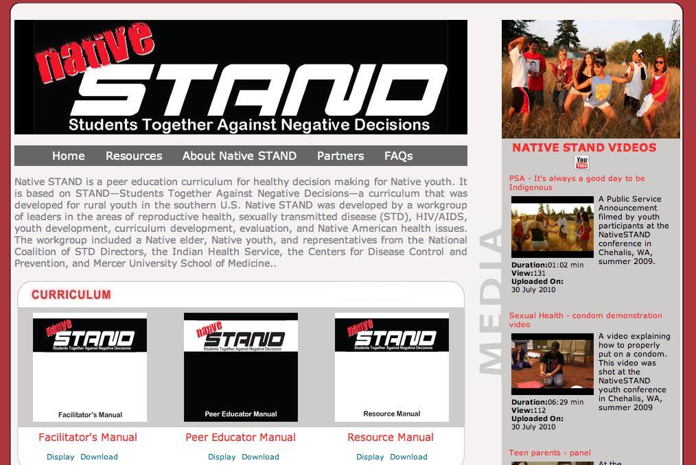 Native STAND Available Online Free Download Offered By: National Coalition of STD Directors http://www.ncsddc.