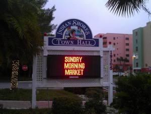 THE INDIAN SHORES SUNDAY MORNING MARKET- EVERY SUNDAY THANKS TO THE GREAT FOLKS AT THE TOWN OF INDIAN SHORES, THE CITY OF MADEIRA BEACH AND TO OUR FRIENDS AT THE TAMPA BAY BEACHES CHAMBER OF