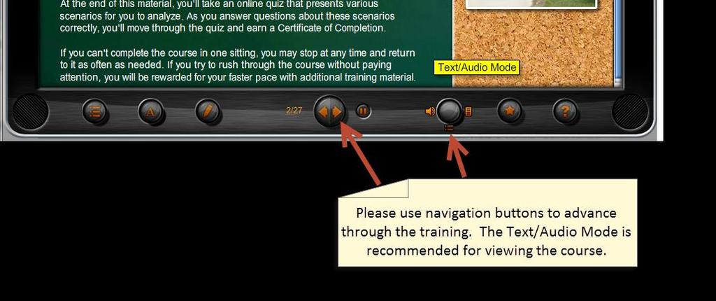 and functions of this training course: Step 14: Please follow the instructions provided at