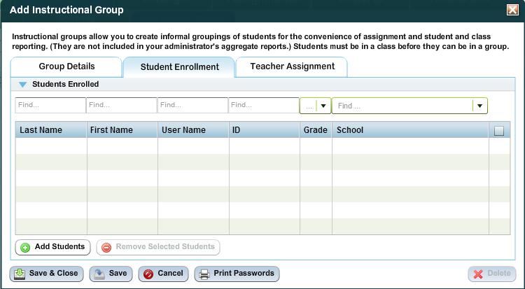 Student Enrollment Tab 1. Click Student Enrollment tab 2.