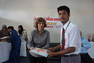 Grade 9A, Ayman Hoque - Physics, Biology and Computer Studies 41. Grade 9B, Tahiyat Ahsan Sandra - English as a Second Language 42. Grade 9C, Annesha Devi - Bangla 43.