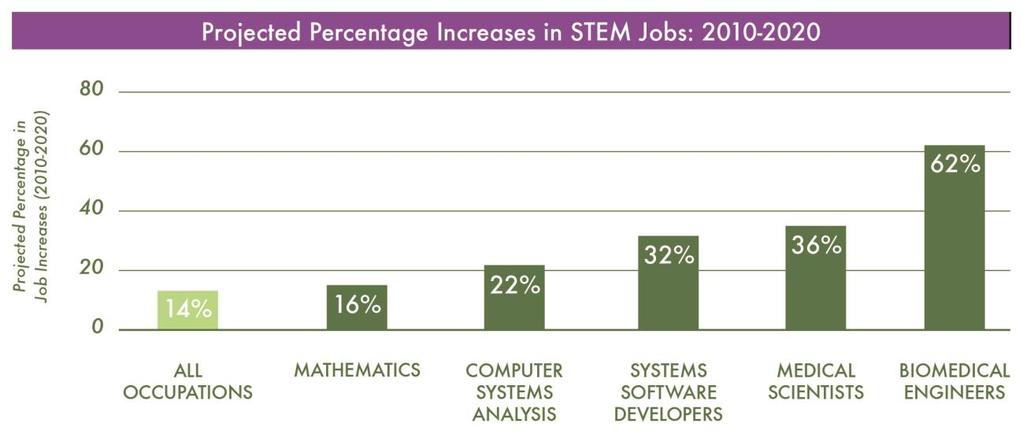 INTRODUCTION Today, too few students in the United States are prepared for or pursuing careers in science, technology, engineering and math (STEM) fields, despite growing demand for these skills in