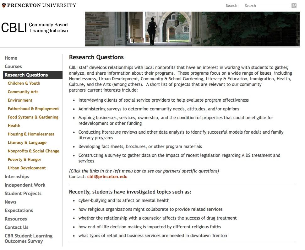 Tracking Partners Needs for Research Keeping track of the research interests and needs of partners and community groups can help you foster connections with faculty.