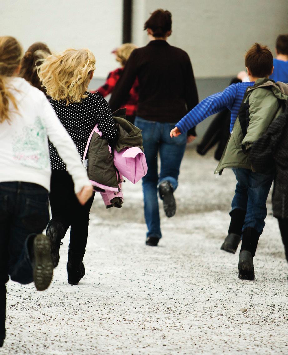 school day. Children get an average of one third (34%) of all their daily moderate-to-vigorous physical activity during the school day. The proportion is even larger (40%) among inactive children.