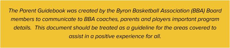 We want our young student athletes to develop skills both on and off the court representing the community of Byron with dignity and pride.