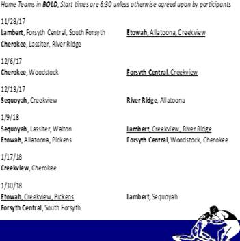 Team Georgia USA Wrestling 2017 18 Folkstyle Tournament Schedule Week Region County Type Event Name Date Location Tournament Schedule- Blue Highlighted Creekview Supported Tournaments can change