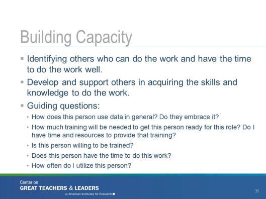 One of the strategies mentioned on the previous slide involved identifying others who can do some of the work for you.