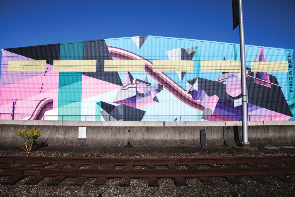 Painted by Urban ArtWorks at 1563 6th Ave S, SODO Track, Seattle. Photo by @wisenave.
