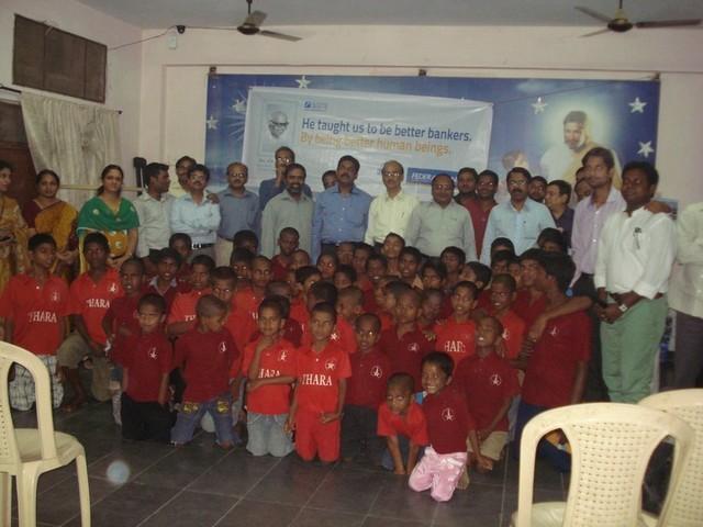 Founder s Day at Hyderabad Region The team distributed foot wears to 60 inmates of Thara, and