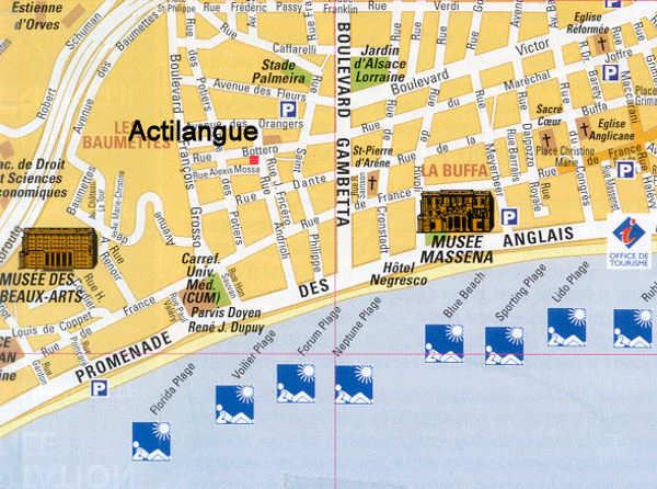 The beach and the famous Promenade des Anglais are only a two minute walk away. There are coffee and cool drink machines.