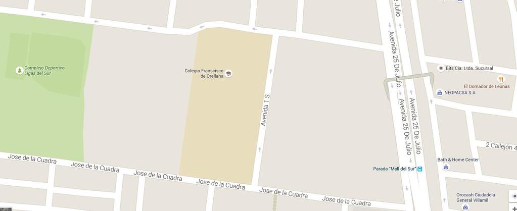 Fig. 1 Francisco de Orellana map - location The reason for visiting this particular institution was to make a good use of the advantage of having some contacts at that place because this was the