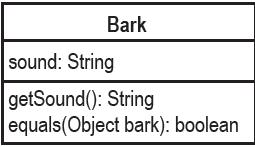 Sharpen your pencil answers public class Bark { private String sound; public Bark(String